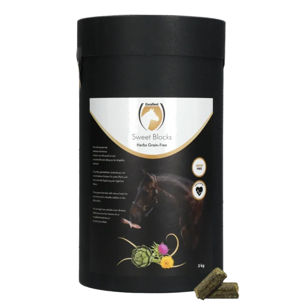 Przysmaki dla koni z ziołami, bezzbożowe, 3 kg – Excellent Horse Sweet Blocks Grain-Free Herbs