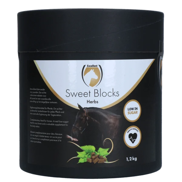 Przysmaki dla koni z ziołami, 1,2 kg – Excellent Horse Sweet Blocks Herbs