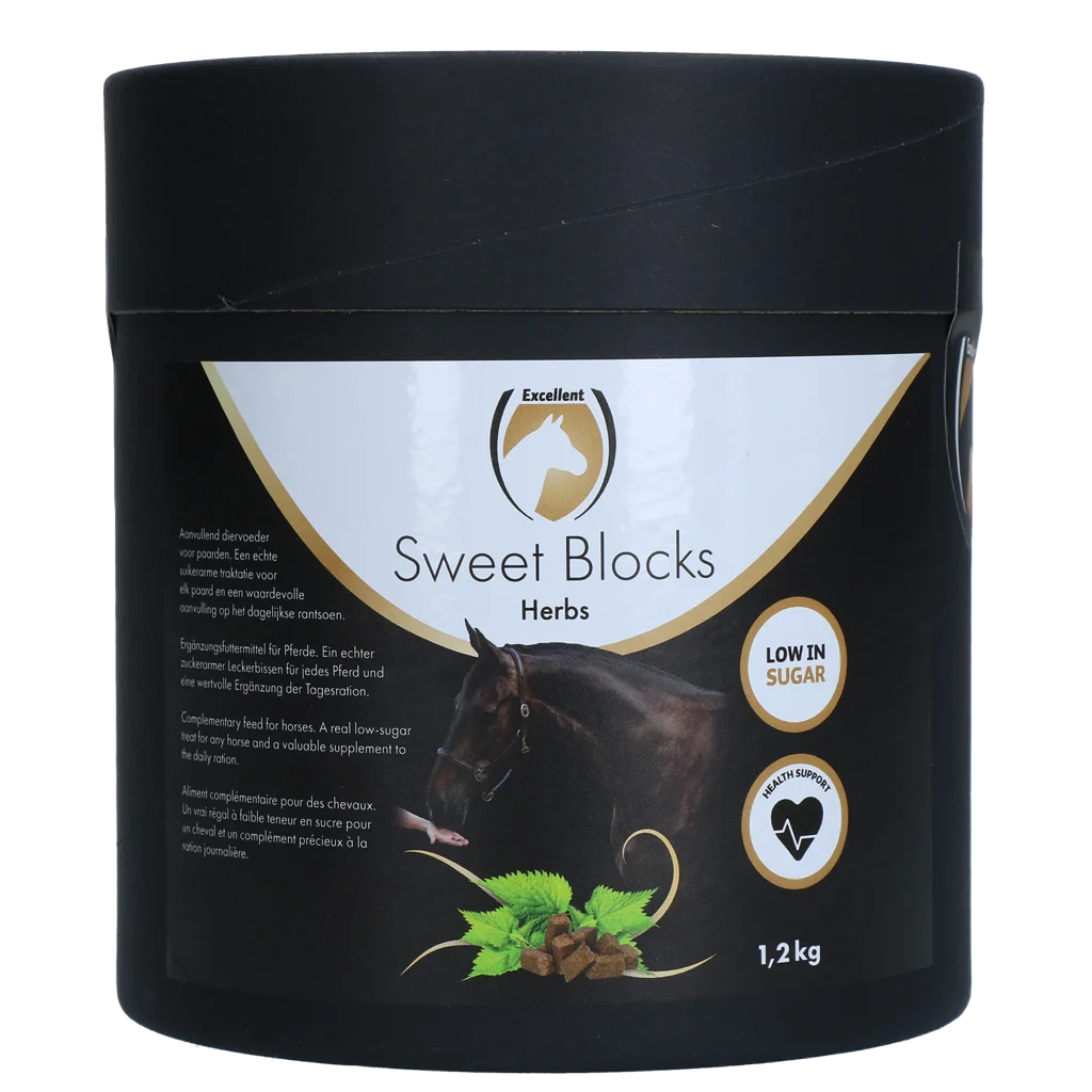 Przysmaki dla koni z ziołami, 1,2 kg – Excellent Horse Sweet Blocks Herbs - obrazek 1