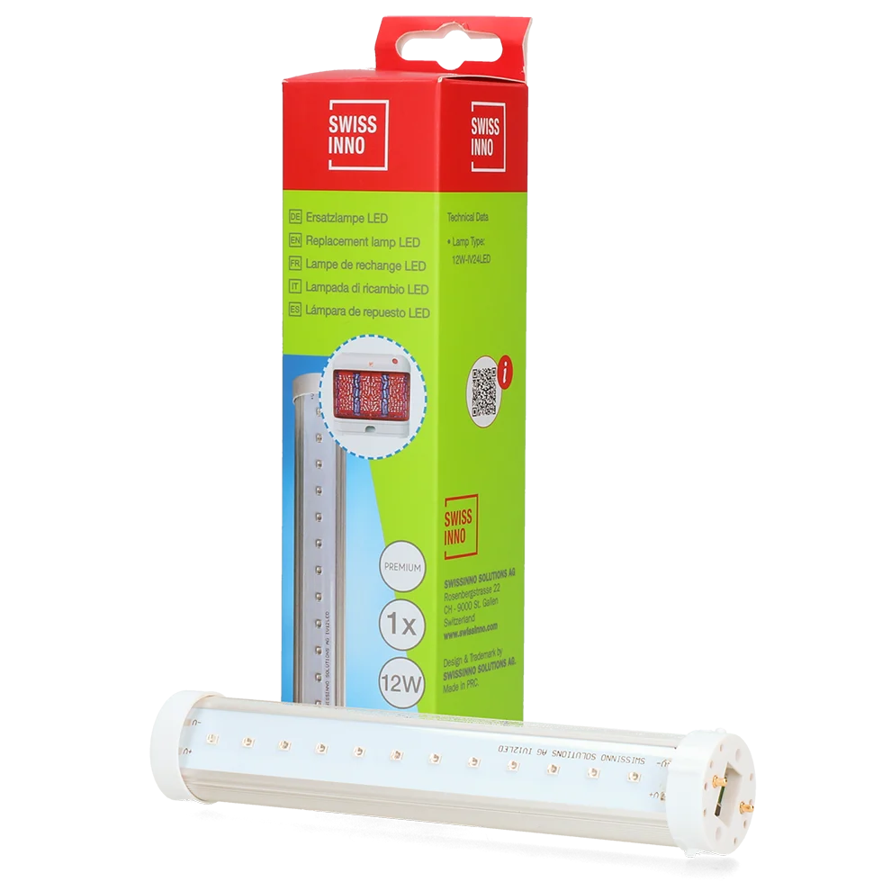 Zapasowa żarówka UVA 12 W, 1 sztuka – Swissinno Insect Destroyer 24W - obrazek 1