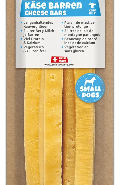 Serowy gryzak dla psa bez laktozy – SwissCowers Cheese Bars Original S
