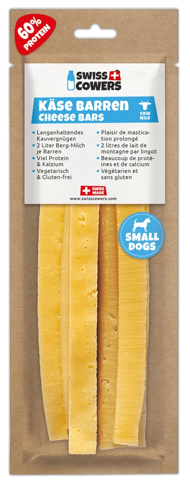 Serowy gryzak dla psa bez laktozy – SwissCowers Cheese Bars Original S - obrazek 1