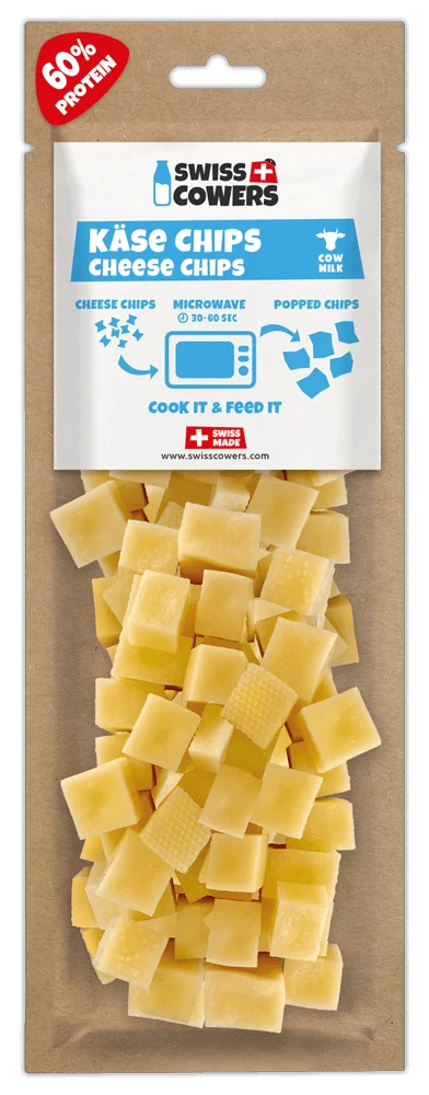Serowe kostki do wypieku dla psów – SwissCowers Cheese Chips - obrazek 1