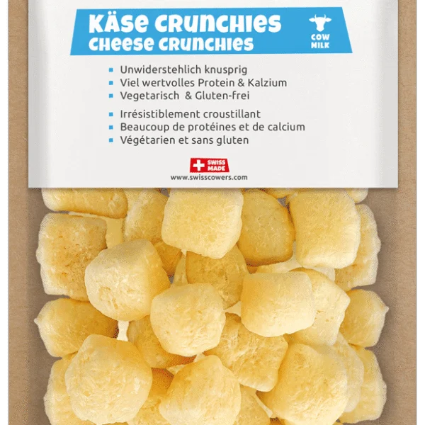 Serowe przysmaki dla psów, chrupiące, 28 nagród – SwissCowers Cheese Crunchies Original