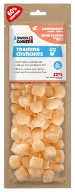 Serowe przysmaki treningowe dla psów z olejem z łososia, 30 przysmaków – SwissCowers Cheese Crunchies Training Brain Booster