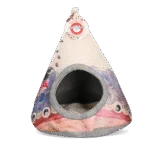 Tipi dla kota z poduszką, 42 x 56 cm – Takara Tipi Yin Yang