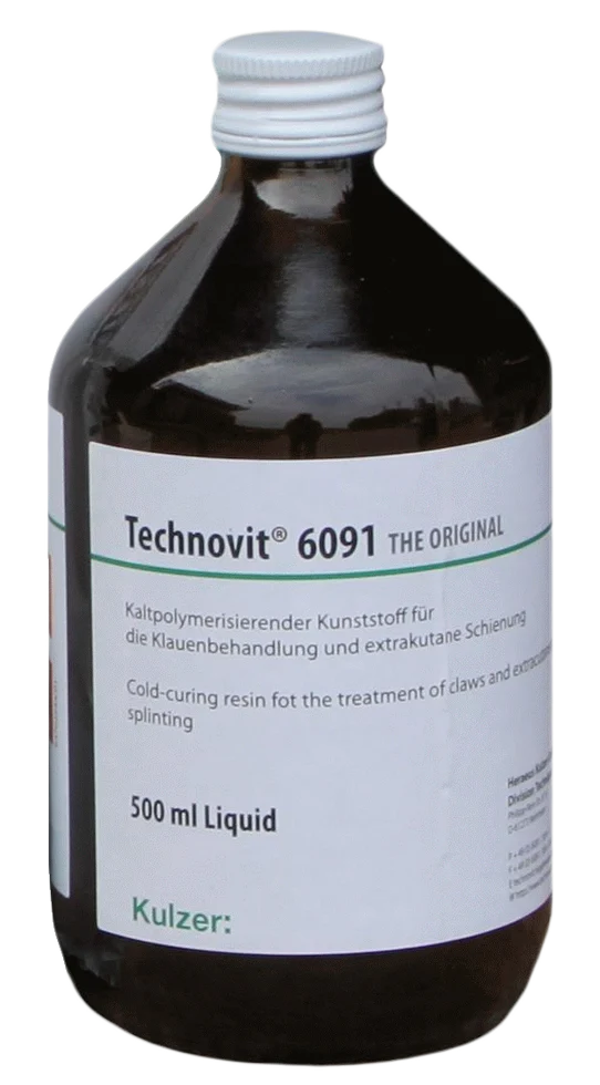 Płyn do klocków do korekcji racic, 500 ml – Kulzer Technovit 6091 - obrazek 1