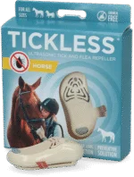 Ultradźwiękowy odstraszacz kleszczy dla koni, beżowy – Tickless Horse