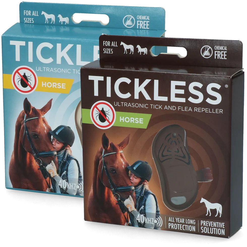 Ultradźwiękowy odstraszacz kleszczy dla koni, beżowy – Tickless Horse - obrazek 4