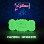 Świecąca zabawka w kształcie kości dla psów – 2 Glow Cracking & Tracking Bone - obrazek 3