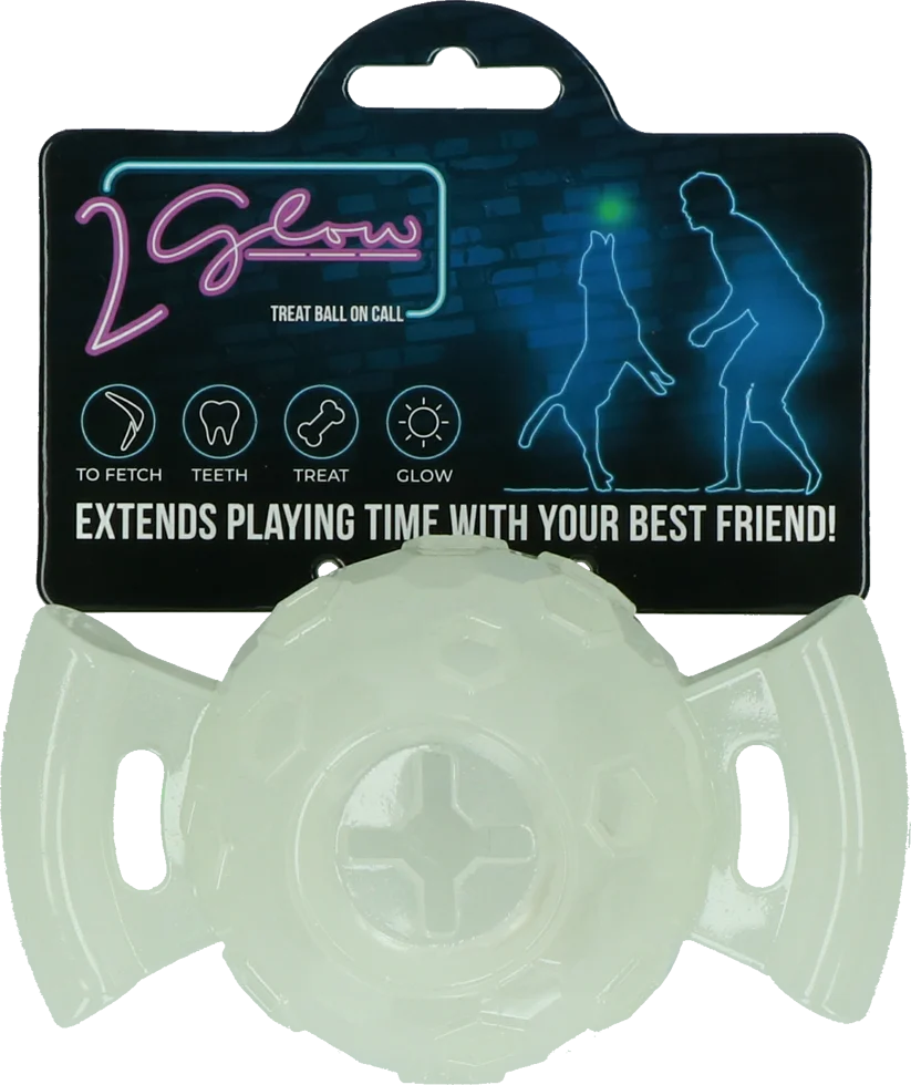 TWOG0005.png Świecąca po zmroku piłka dla psa 2 Glow Treat Ball on Call - obrazek 1