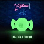 Świecąca po zmroku piłka dla psa 2 Glow Treat Ball on Call - obrazek 3