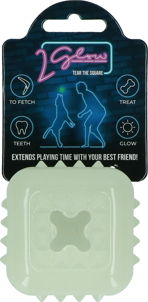 Świecąca zabawka dla psa – 2 Glow Tear the Square - obrazek 1