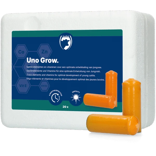 Bolus mineralny dla młodego bydła, 20 x 112 g – Excellent Uno Grow