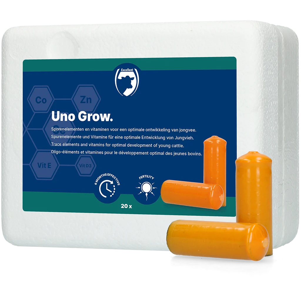 UNO005.png Bolus mineralny dla młodego bydła, 20 x 112 g – Excellent Uno Grow - obrazek 1
