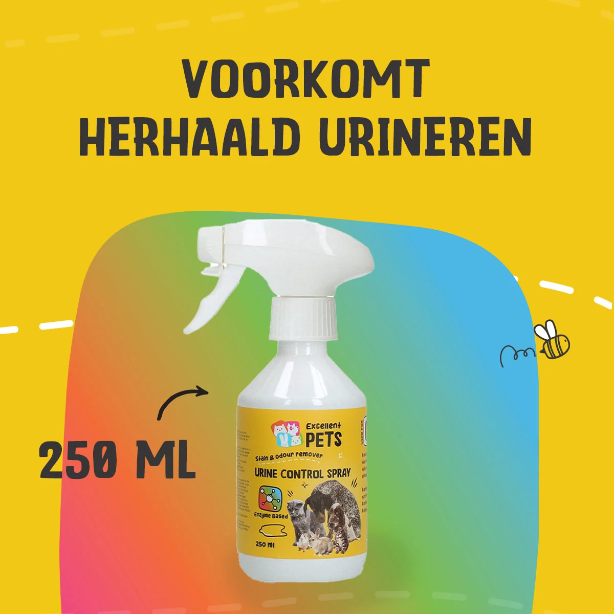 Spray do usuwania plam i zapachu moczu 250 ml – Excellent Pets Urine Control Spray - obrazek 4