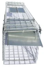 Pułapka żywołowna ze stali ocynkowanej na kuny i szczury, 65 x 17 x 20 cm – Hofman Pest Control - obrazek 2