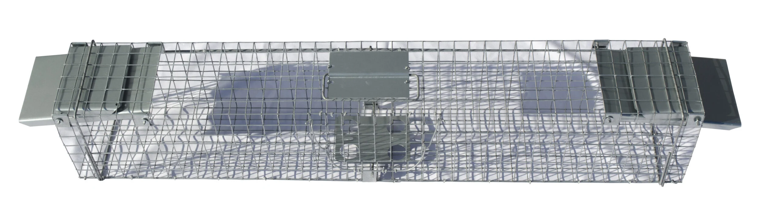 Pułapka żywołowna z ocynkowanej stali na kuny i szczury, 102 x 17 x 20 cm – Hofman Pest Control - obrazek 2
