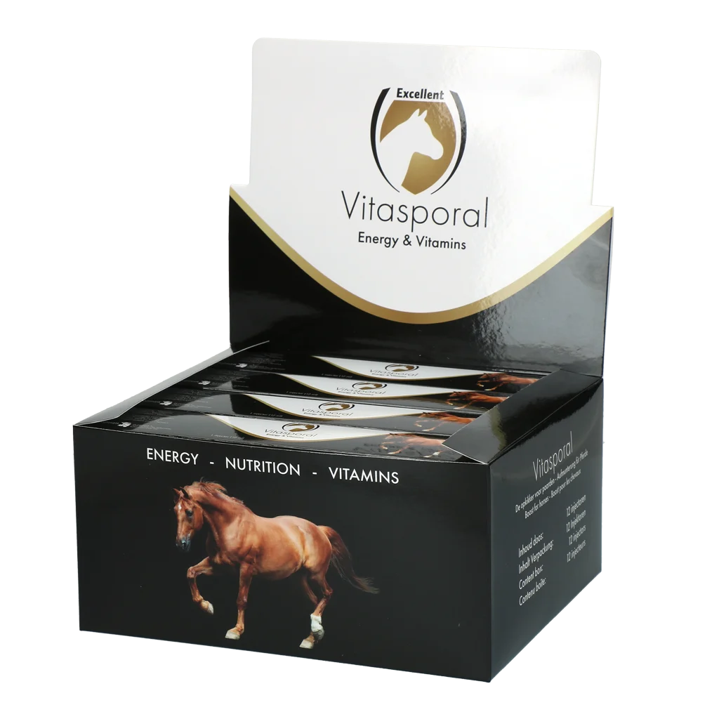 Suplement energetyczny dla koni z witaminami A i D, 12 ml – Excellent Horse Vitasporal - obrazek 2