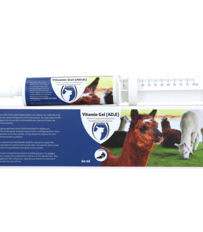 Żel witaminowy dla alpak z witaminami A, D3 i E, 60 ml – Excellent Vitamine Gel