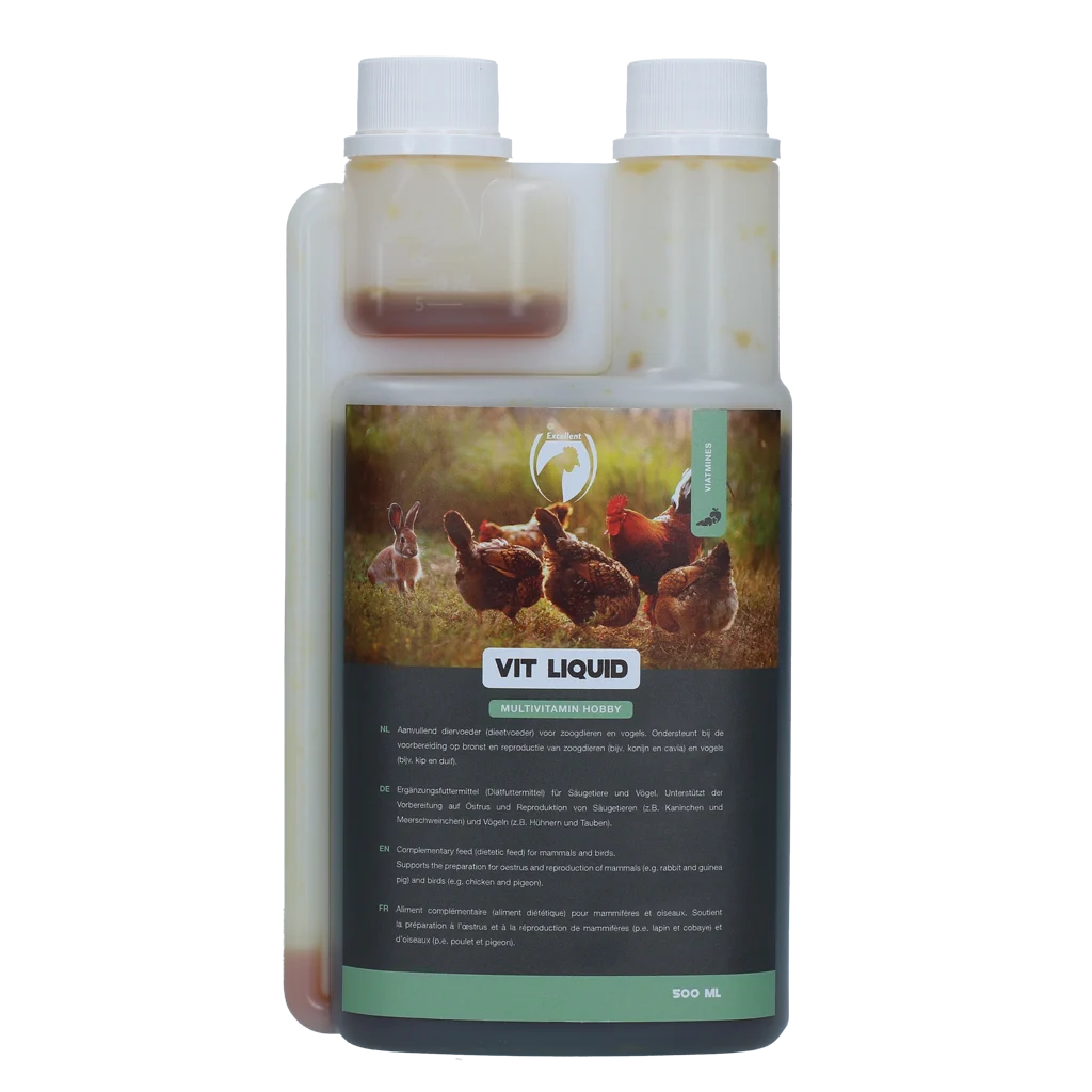 VITL00500.png Płynna multiwitamina dla kur, 500 ml – Excellent Vit Liquid Multivitamine Hobby - obrazek 1