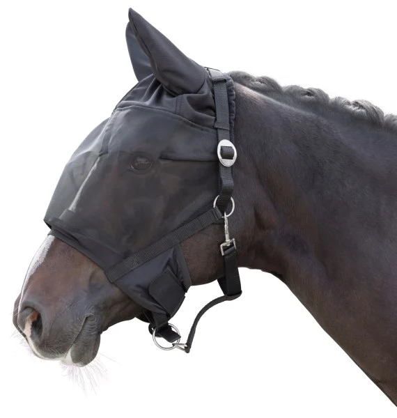 Kantar z wbudowaną maską przeciw muchom i ochroną uszu Pony - obrazek 1