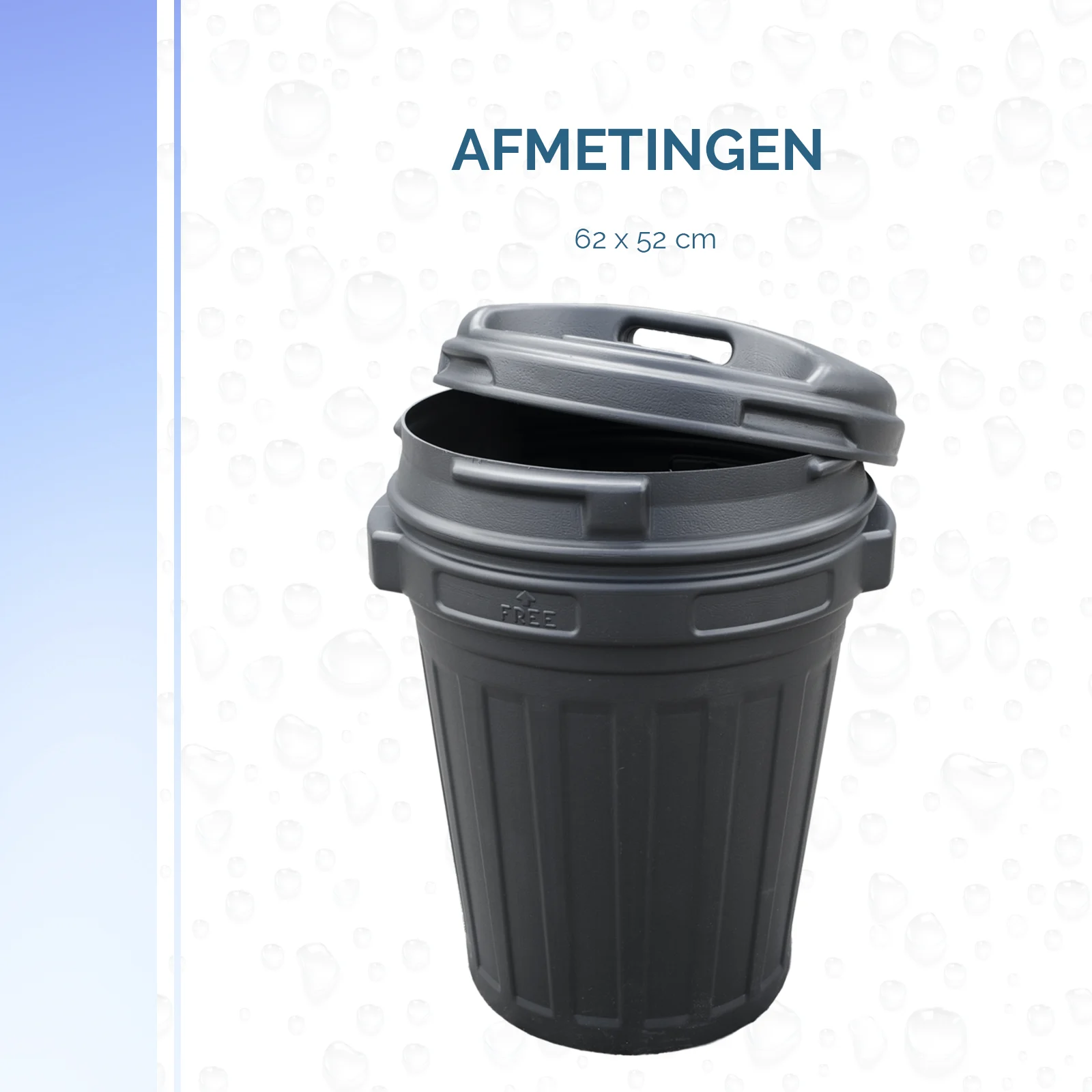 Pojemnik na paszę z zamknięciem obrotowym, 70 l, czarny - obrazek 6