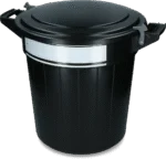 Pojemnik na paszę z pokrywą i zamknięciem, 40 l – Vplast - obrazek 3