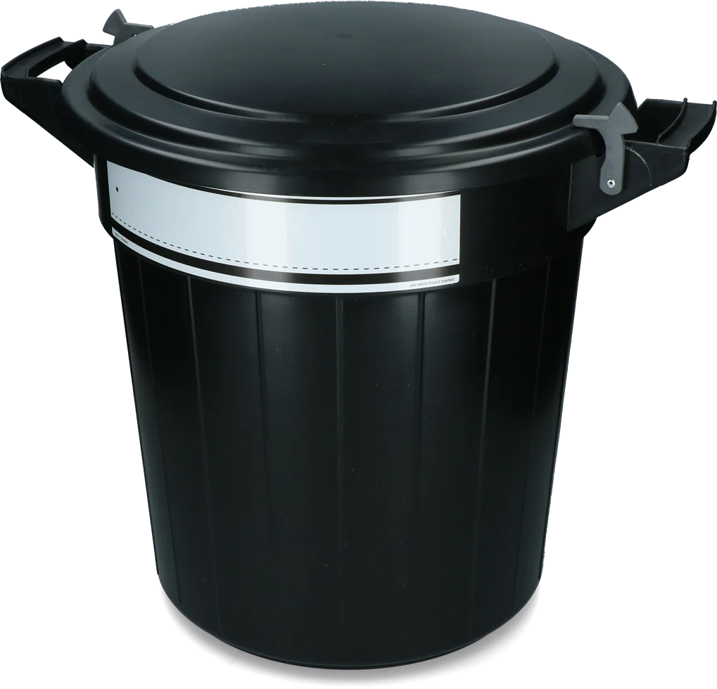 Pojemnik na paszę z pokrywą i zamknięciem, 40 l – Vplast - obrazek 3