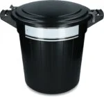 Pojemnik na paszę z pokrywą i zamknięciem, 80 l – Vplast - obrazek 2