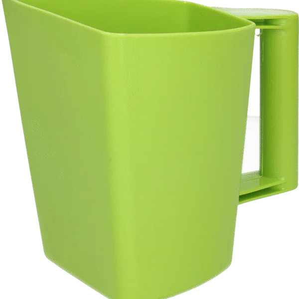 Plastikowa miarka do paszy ze skalą, 2 l, zielona – Vplast Plus