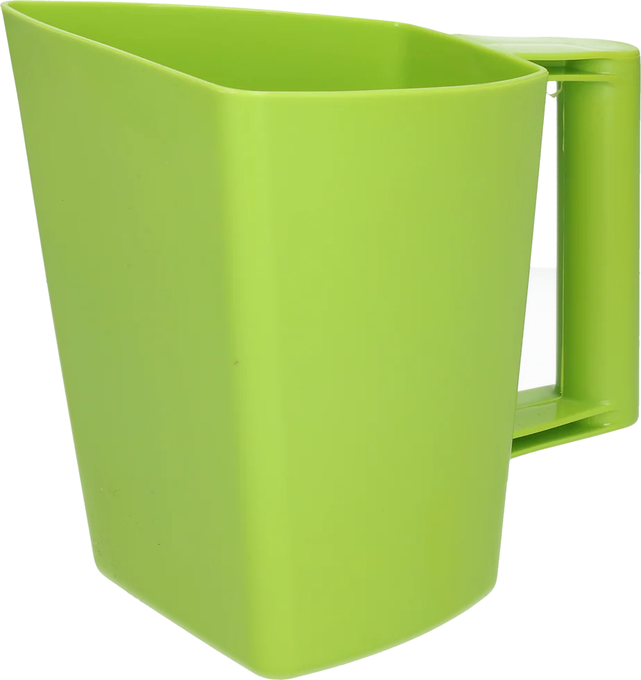 Plastikowa miarka do paszy ze skalą, 2 l, zielona – Vplast Plus - obrazek 1