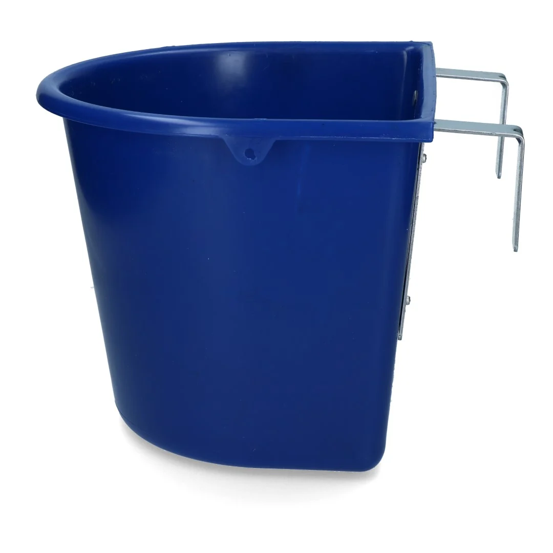 Zawieszany pojemnik na paszę z hakami, 15 l, granatowy – Vplast - obrazek 2