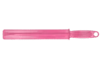 Plastikowe mieszadło do paszy z oczkiem do zawieszania, 38 cm, różowe – Vplast
