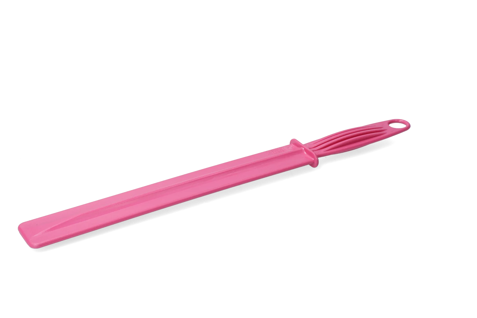 Plastikowe mieszadło do paszy z oczkiem do zawieszania, 38 cm, różowe – Vplast - obrazek 2