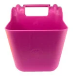Zawieszany pojemnik na paszę dla koni z uchwytem, 14 l, różowy – Ok-Plast - obrazek 2