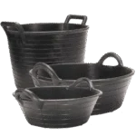 Koryto z naturalnej gumy do paszy i wody, 11 l – Gobel