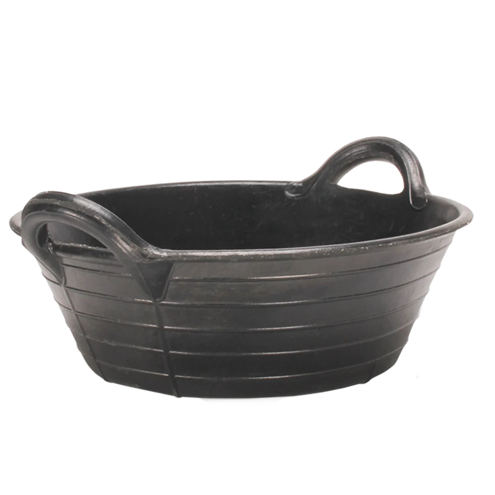 Koryto z naturalnej gumy do paszy i wody, 11 l – Gobel - obrazek 2