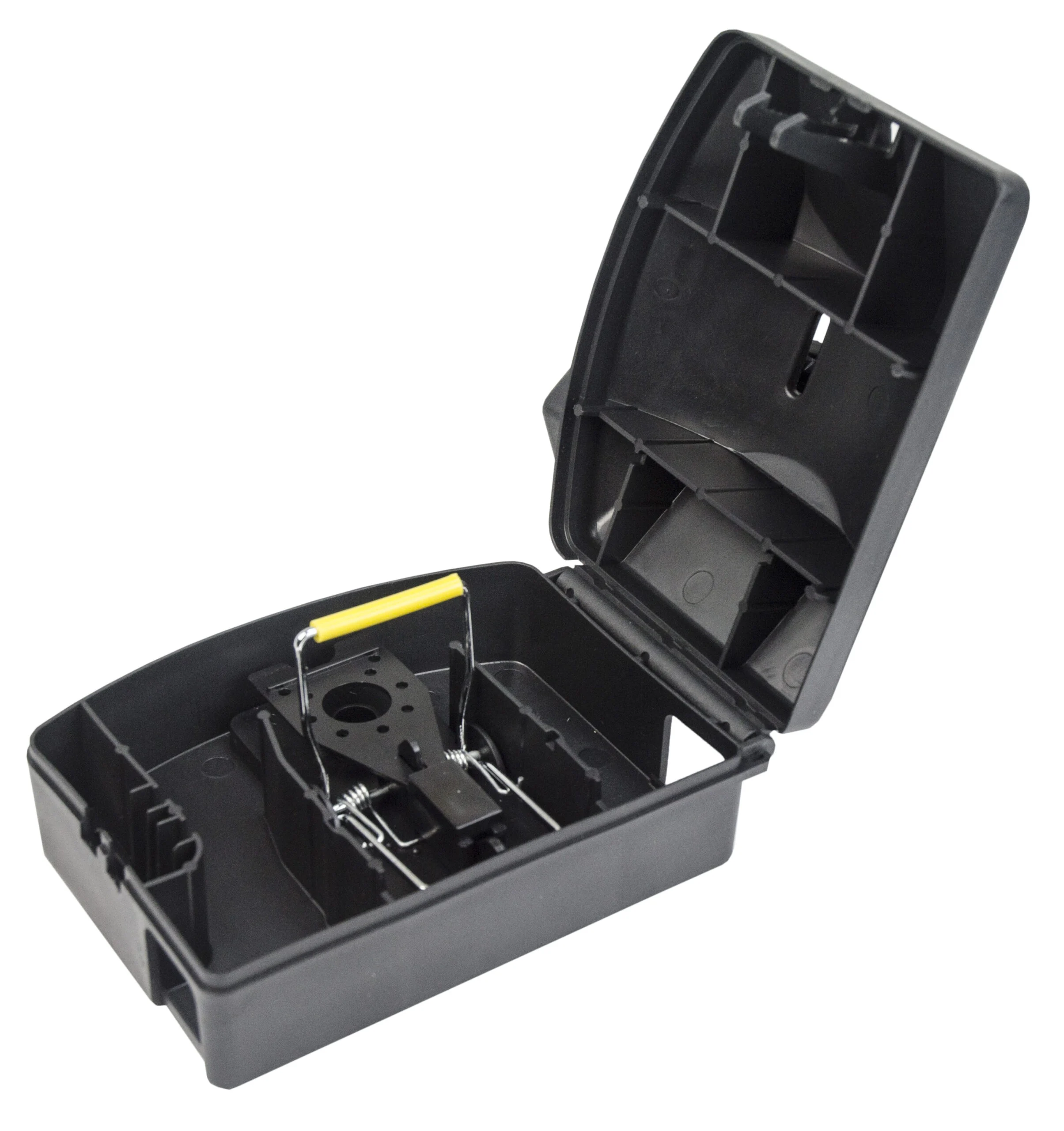 Stacja deratyzacyjna na myszy z otworem kontrolnym, 15 x 10,8 x 7 cm – Hofman Pest Control AF Snappa Black - obrazek 2