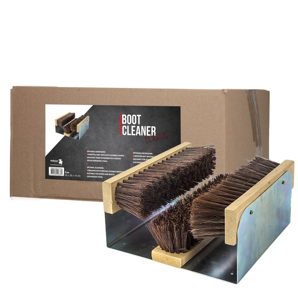 Czyścik do obuwia Boot Cleaner z 3 szczotkami i elastycznym włosiem, 30 x 28 x 14 cm - obrazek 1