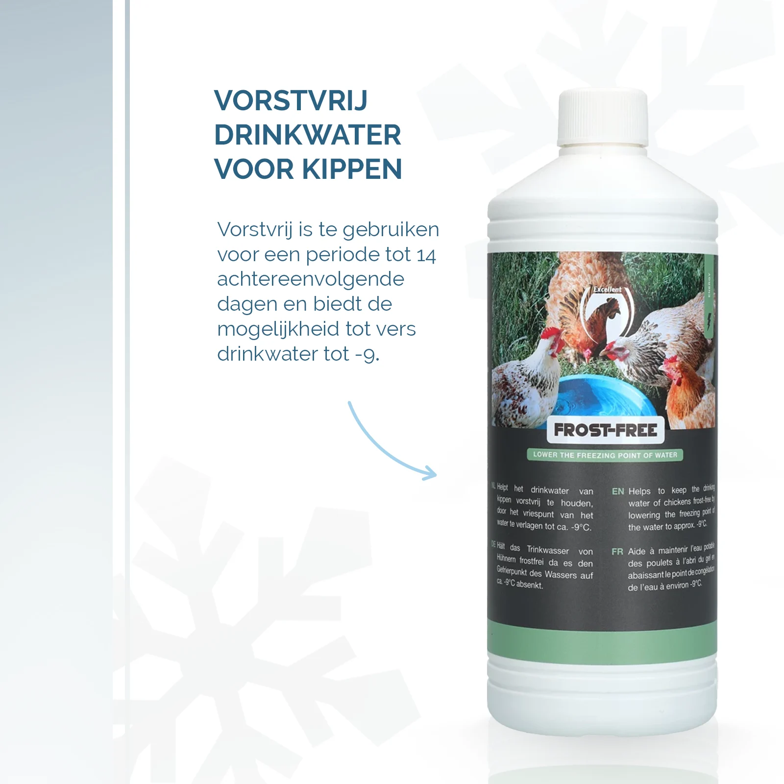 Dodatek do wody pitnej dla kur na czas mrozu, 1 l – Excellent Vorstvrij - obrazek 4