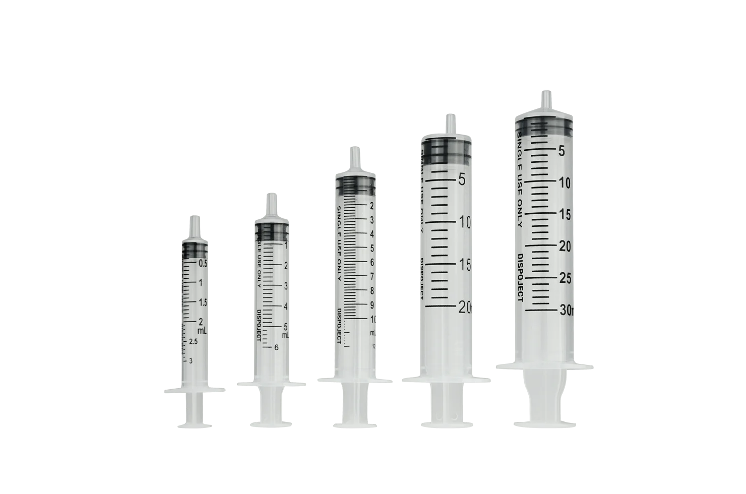 Strzykawka jednorazowa 2 do 3 ml, trójelementowa, bez igły – Génia Dispoject - obrazek 1
