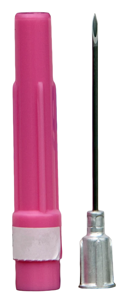 Igła jednorazowa ze stali nierdzewnej 25 x 1.3 mm, 100 sztuk – Génia Genalu - obrazek 1