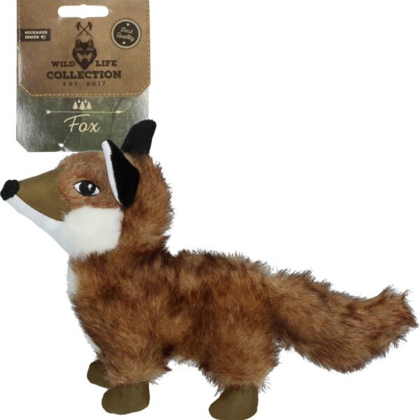 Pluszowa zabawka dla psa z miękkiego pluszu – Wild Life Collection Wild Life Dog Lis