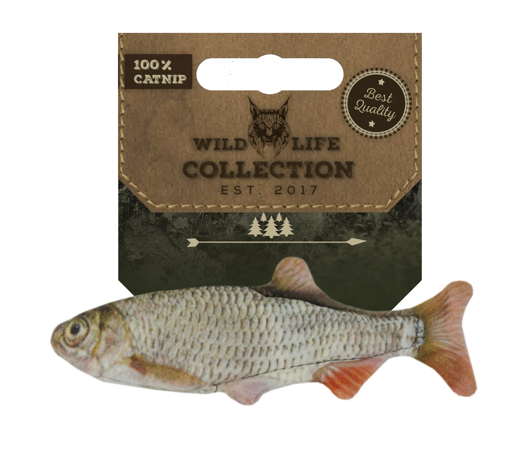 Zabawka dla kota w kształcie płoci z kocimiętką – Wild Life Collection Cat Płoć - obrazek 1