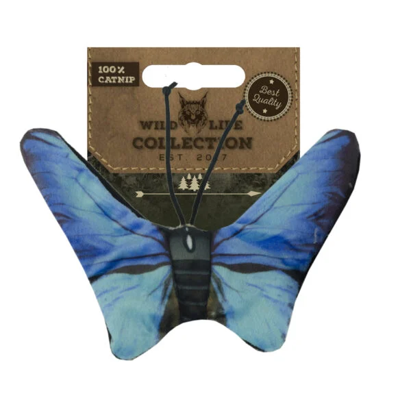 Motyl dla kota z kocimiętką – Wild Life Collection Cat Niebieski Motyl