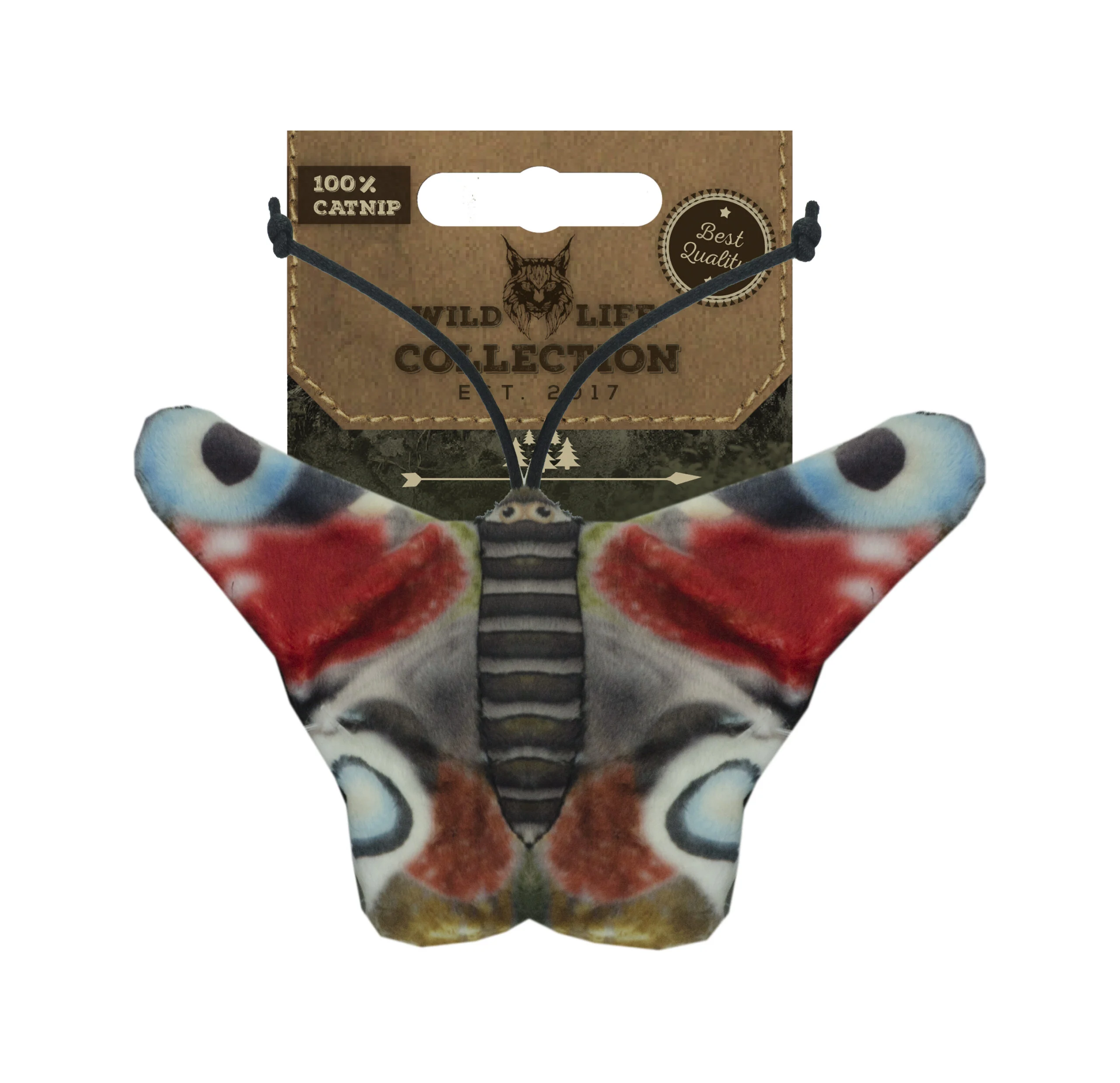 Motyl dla kota z kocimiętką – Wild Life Collection Cat Rusałka Pawik - obrazek 1
