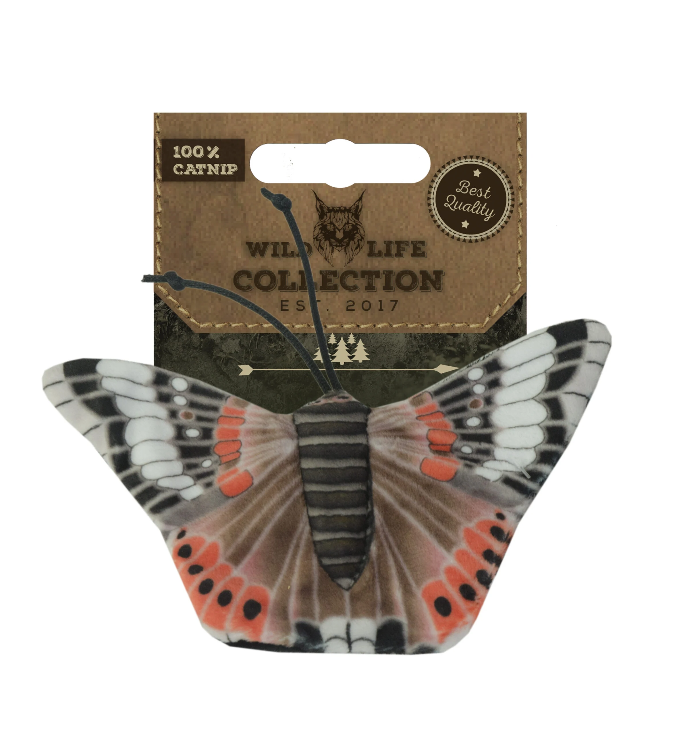 Motyl do zabawy dla kota z kocimiętką – Wild Life Collection Cat Rusałka admirał - obrazek 1