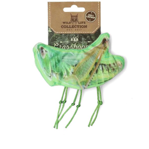 Zabawka dla kota Konik polny z kocimiętką – Wild Life Collection Cat Sprinkhaan