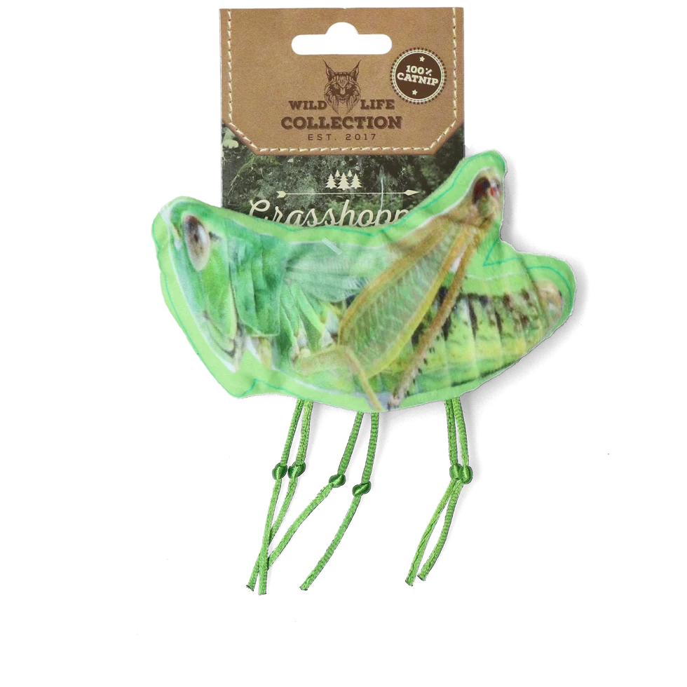 Zabawka dla kota Konik polny z kocimiętką – Wild Life Collection Cat Sprinkhaan - obrazek 1